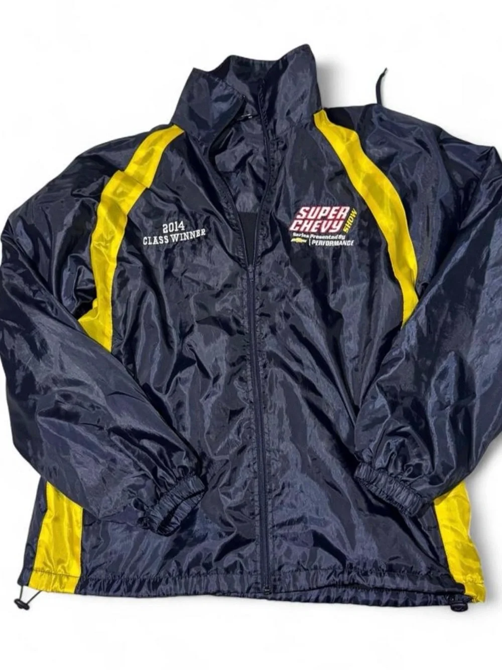 Super Chevy Show windbreaker Streetwear style baggy zip-up jacket with hood